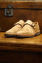 Single Monkstrap Shoes by SANDERS Snuff Suede