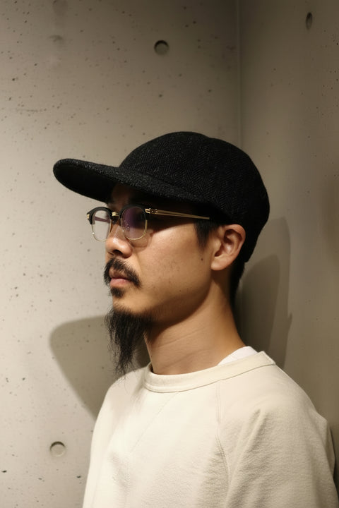 GUIDE CAP FOX HERRINGBONE CHGRY