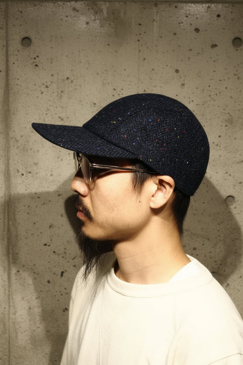 GUIDE CAP HARRIS TWEED NAVY