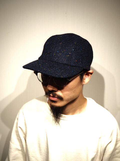 GUIDE CAP HARRIS TWEED NAVY