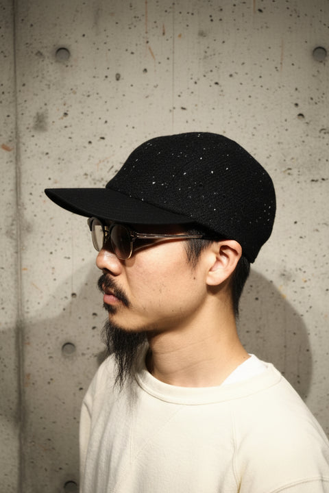 GUIDE CAP HARRIS TWEED / TWILL BLACK