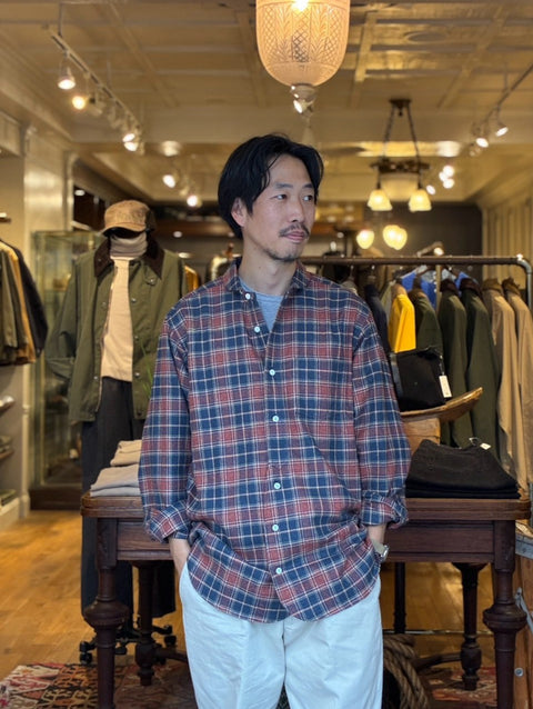 HAVERSACK / 別注 Herringbone Check Shawl Shirts