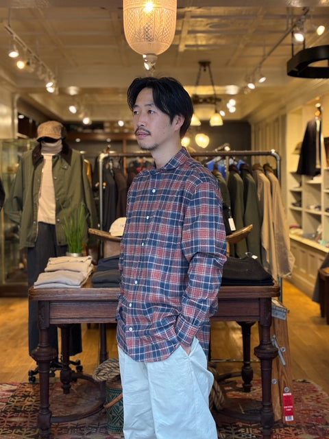 HAVERSACK / 別注 Herringbone Check Shawl Shirts