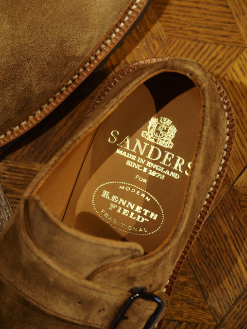 Single Monkstrap Shoes by SANDERS Snuff Suede