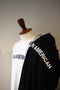 Short-sleeved V-neck sweatshirt