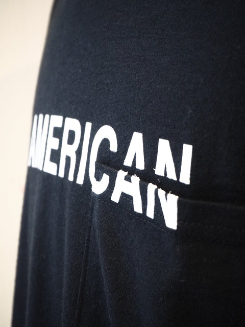 Short-sleeved V-neck sweatshirt