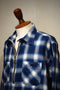 Half ZIP Work Shirt Ombre Plaid blue