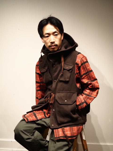 Field Vest Fake Melton