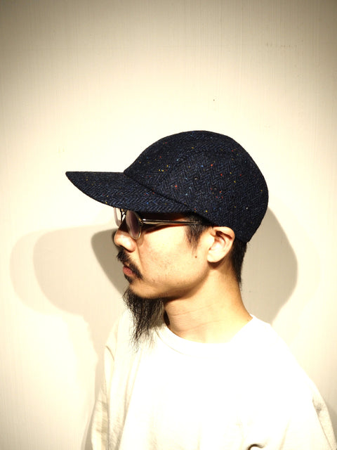 GUIDE CAP HARRIS TWEED NAVY