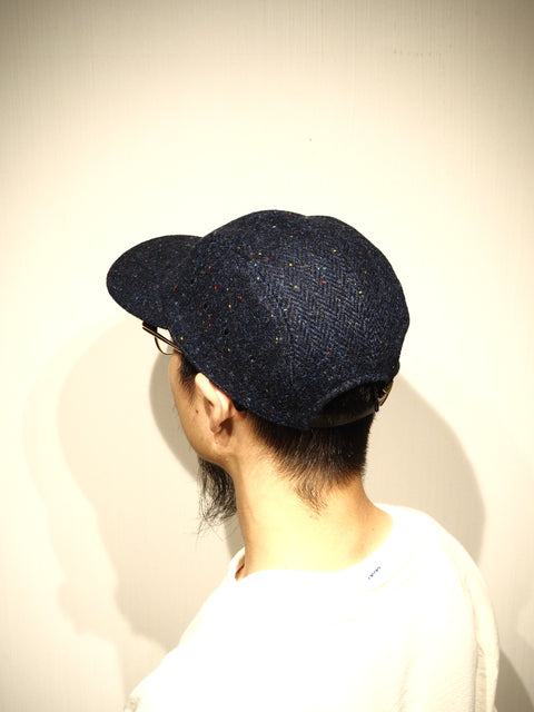 GUIDE CAP HARRIS TWEED NAVY