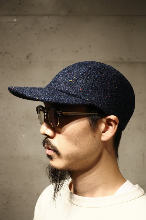 GUIDE CAP HARRIS TWEED NAVY
