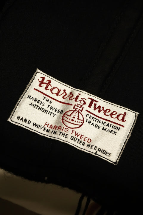 GUIDE CAP HARRIS TWEED / TWILL BLACK