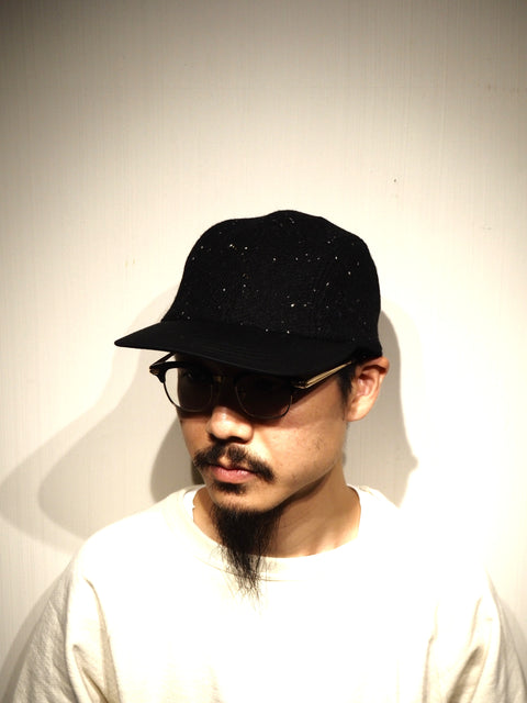 GUIDE CAP HARRIS TWEED / TWILL BLACK