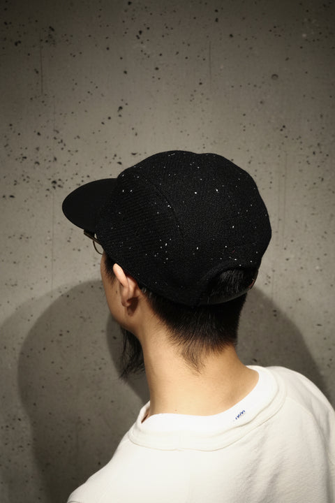 GUIDE CAP HARRIS TWEED / TWILL BLACK