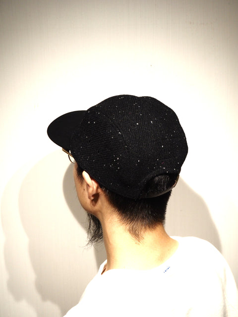 GUIDE CAP HARRIS TWEED / TWILL BLACK