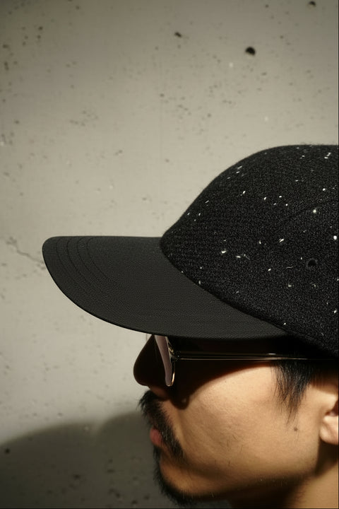 GUIDE CAP HARRIS TWEED / TWILL BLACK