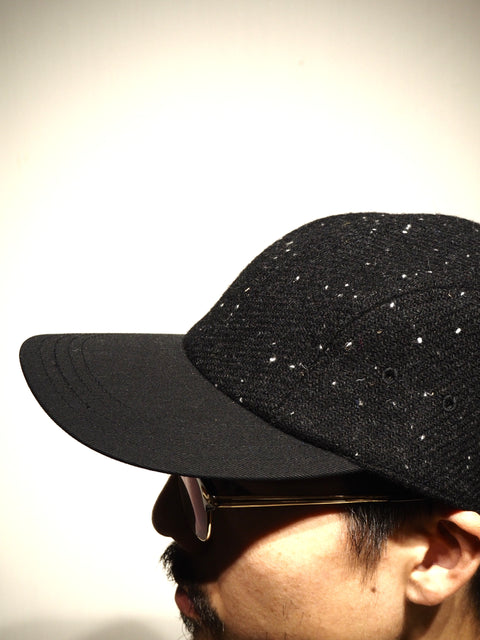 GUIDE CAP HARRIS TWEED / TWILL BLACK