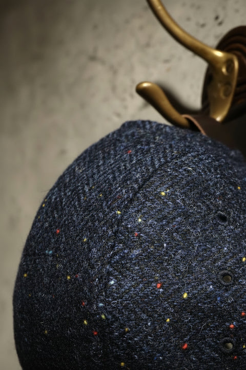 GUIDE CAP HARRIS TWEED NAVY